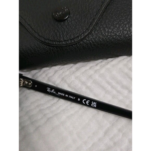 Ray Ban Sunglasses RB 1973 901/31 SQUARE II Frame Italy Black Women’s NEW - Picture 3 of 6